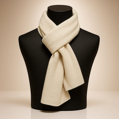 Isla Wool-Blend Soft Knit Scarf | Solid Neck Coverage Scarf