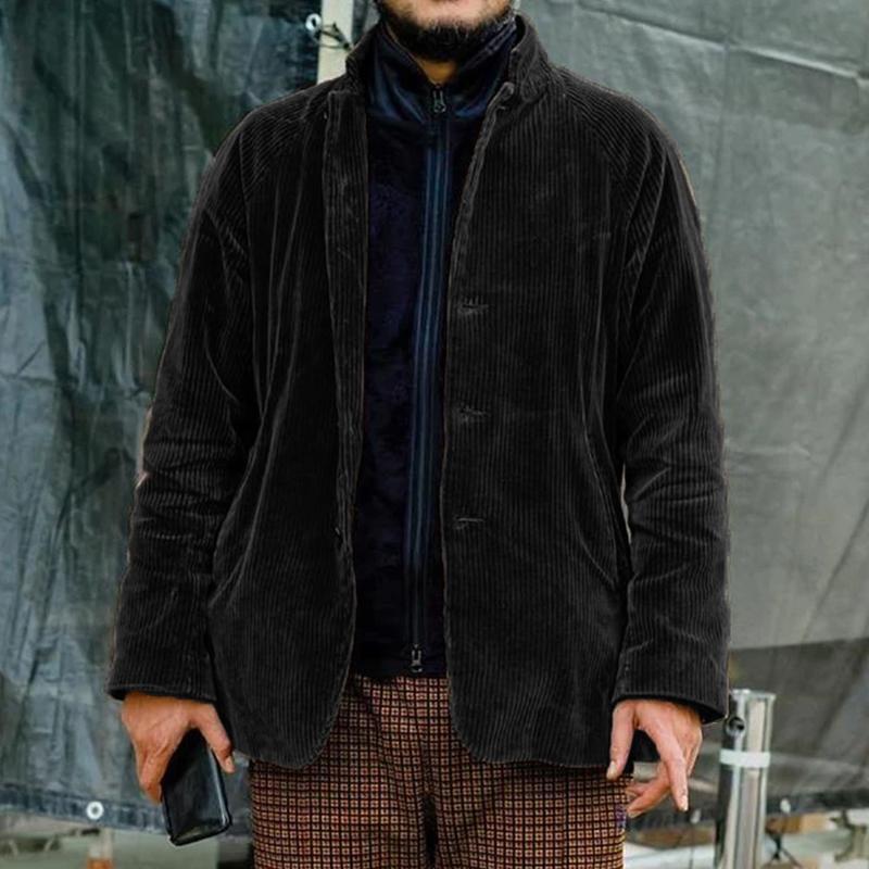 Joshua Relaxed Fit Corduroy Jacket | Collared Button Front Jacket