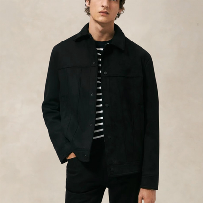 Men's Jacket – Regular Fit – Button Closure – Structured Silhouette – Luxurious Material