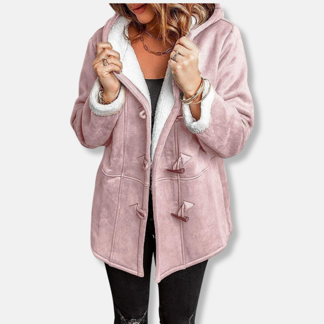 Women's Jacket – Fleece – Hood – Toggle Closure – Relaxed Fit – Mid-Length