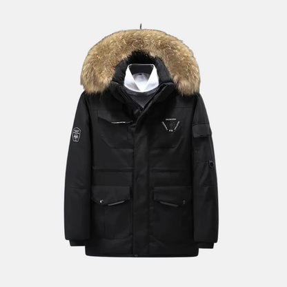 Thomas Parka Jacket | Fur-Trimmed Hood Relaxed Fit Jacket
