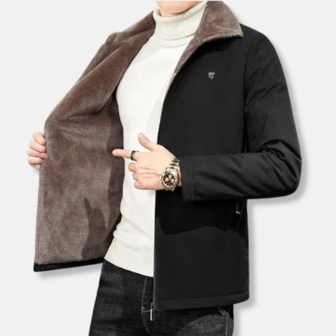 Men's Parka Jacket – Modern Fit – Water-Repellent – Lined With Faux Fur