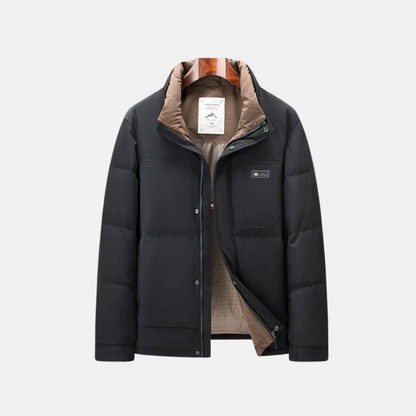 Men’s Jacket - Insulated - Regular Fit - Stand Collar - Full Zip Closure