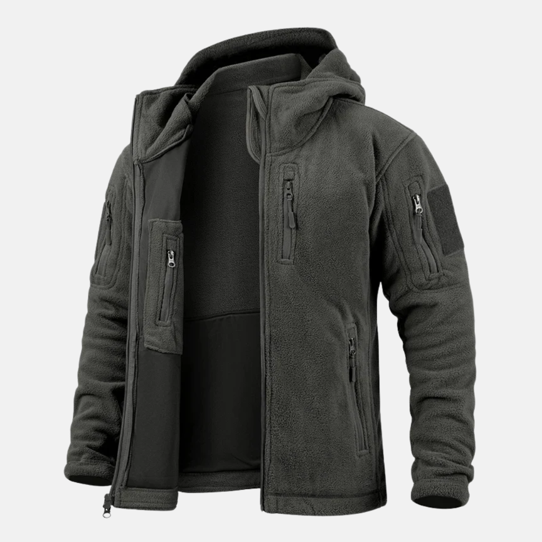Arthur Tactical Fleece Jacket | Casual Regular Fit Hip-Length Jacket