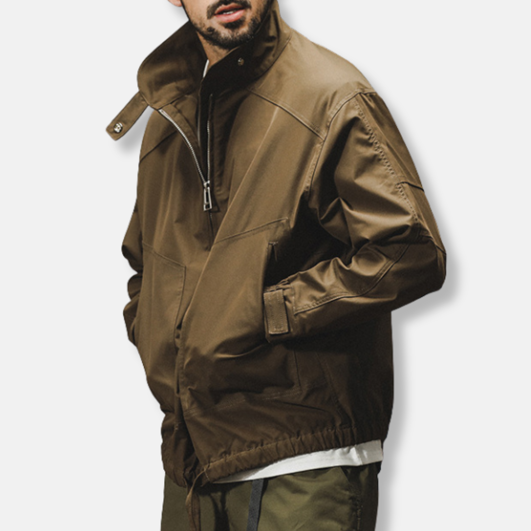 Men's Outdoor Jacket – Wind and Water Resistant – Relaxed Fit – Functional Design