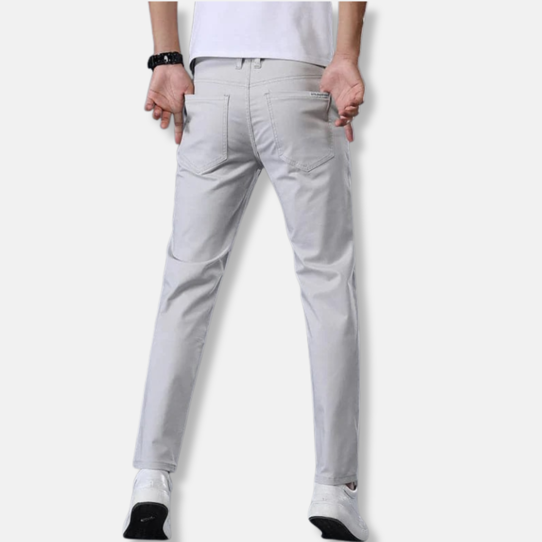 Joshua Slim Fit Chinos | Side Pockets Zip Fly Chinos