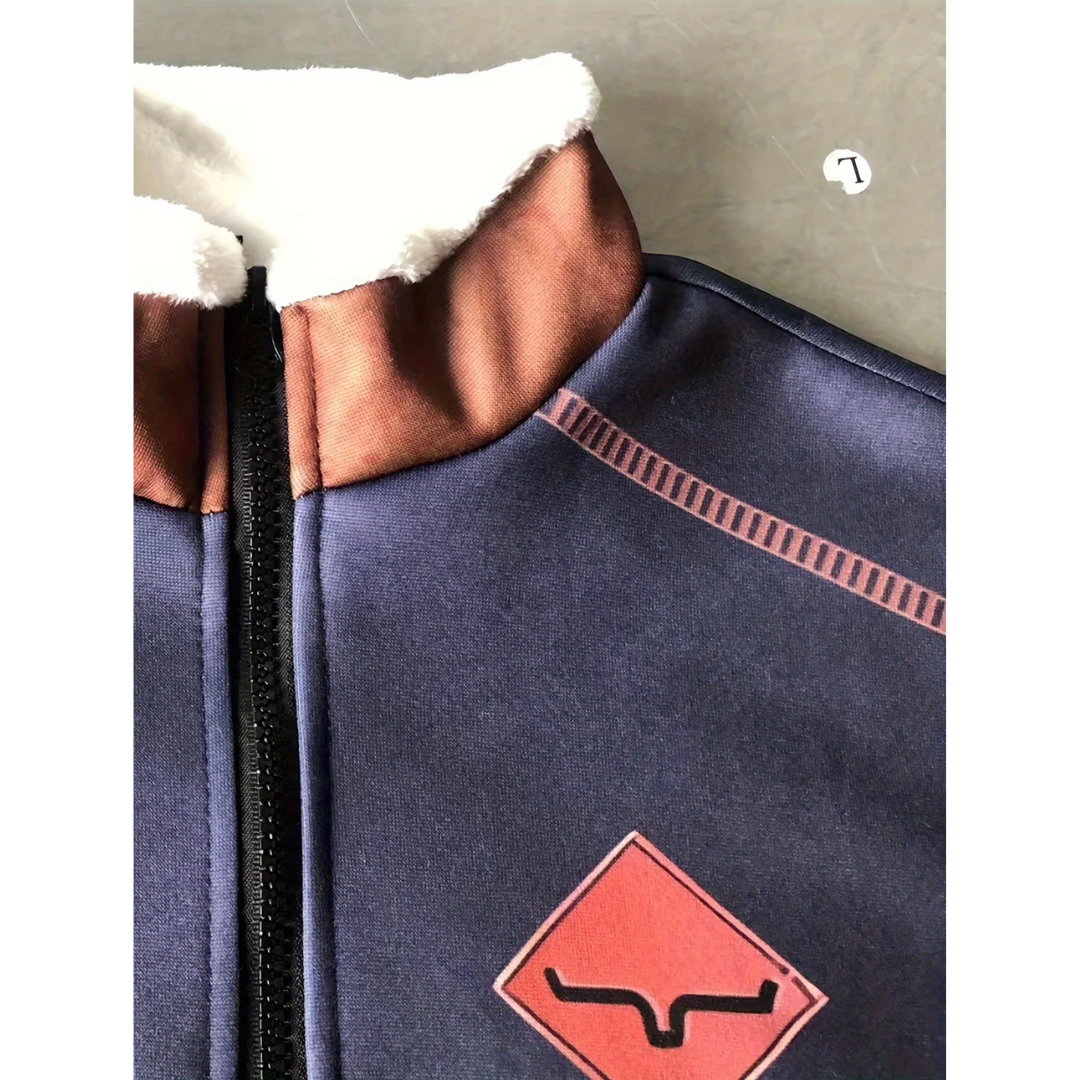 Men's Quarter-Zip Sweater – Relaxed Fit – Soft Wool – Kangaroo Pocket – Ribbed Edges