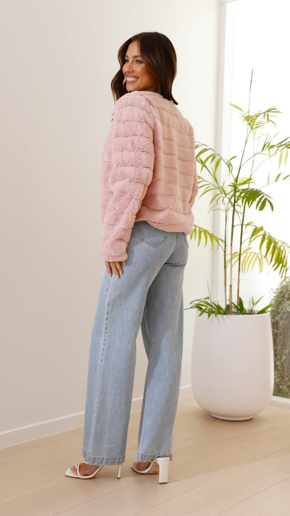 Dame Kort Jakke – Struktur Pasform – Quiltet Design – Åben Front