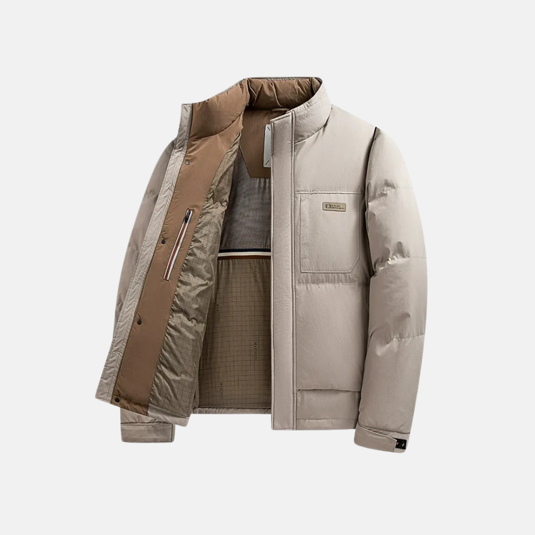 Men’s Jacket - Insulated - Regular Fit - Stand Collar - Full Zip Closure