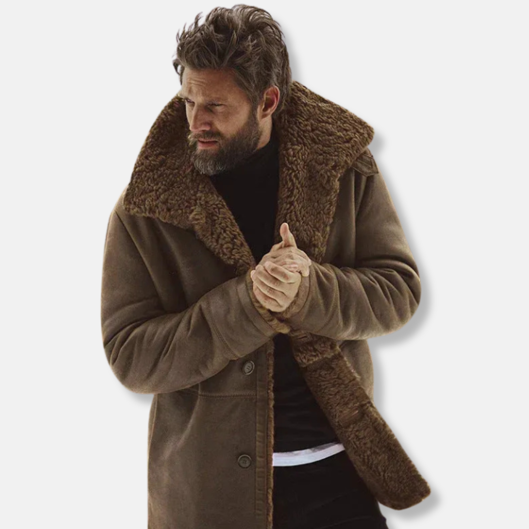 Oliver Wool Relaxed Fit Parka Jacket | Collared Button Front Mid-Thigh Jacket