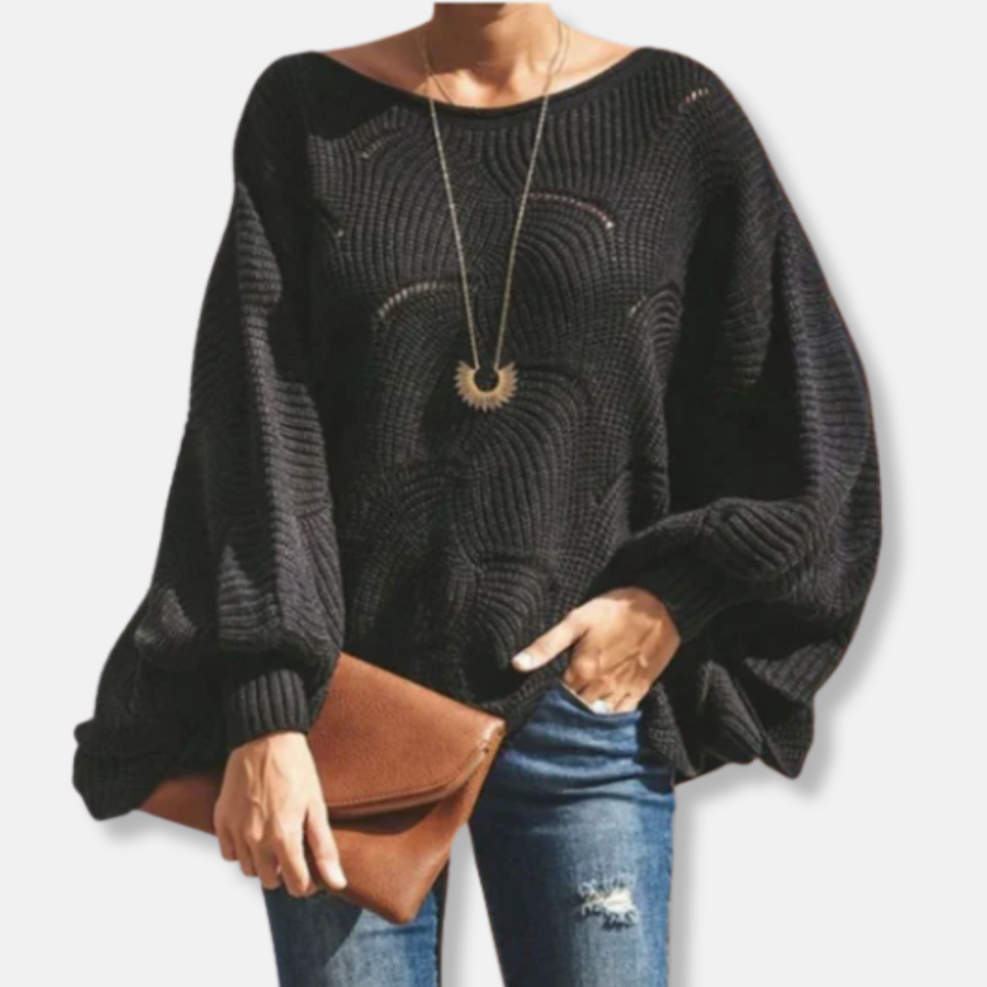 Isabella Sweater | Relaxed Fit Batwing Sleeve Sweater