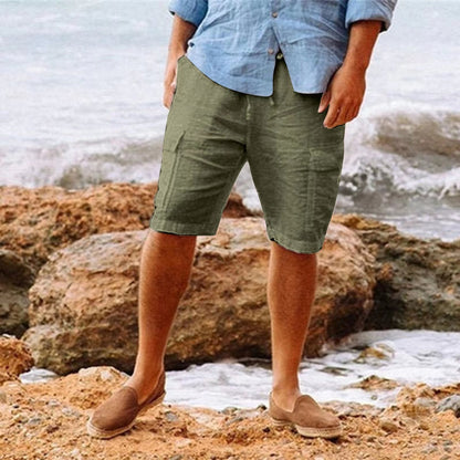 Men's Shorts – Relaxed Fit – Knee Length – Breathable Material – Cargo Pockets