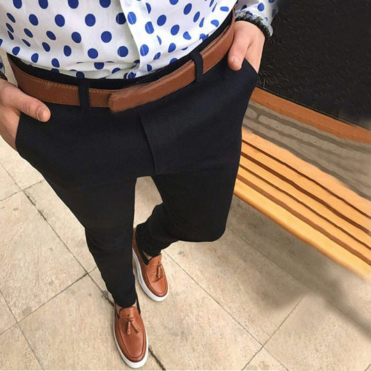 Herrebukser - Slim Fit - Strækbar og Komfortabel - Moderne Business og Casual