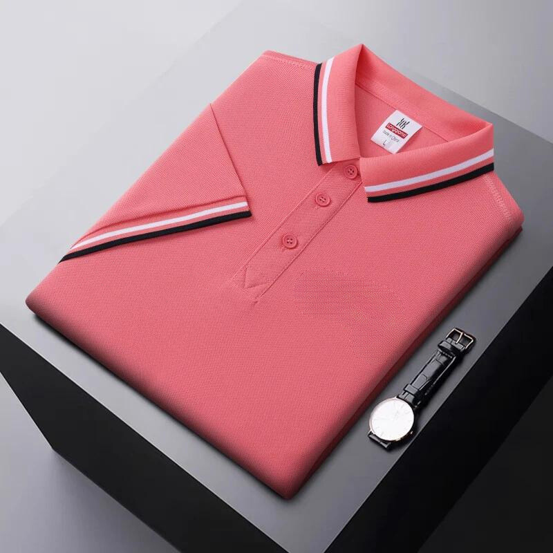 Men's Polo Shirt – Regular Fit – Breathable Comfort – Striped Collar Casual Look