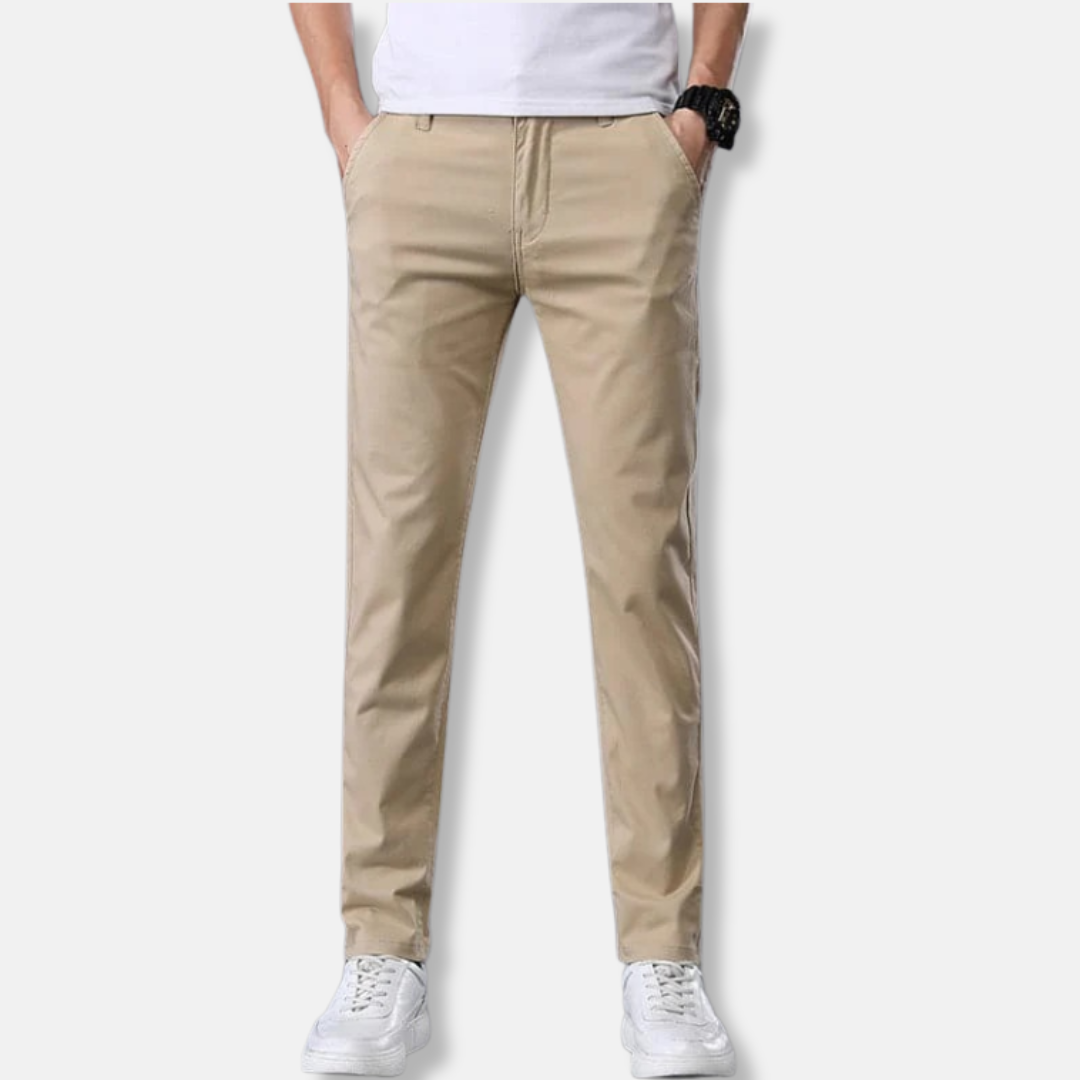 Joshua Slim Fit Chinos | Side Pockets Zip Fly Chinos