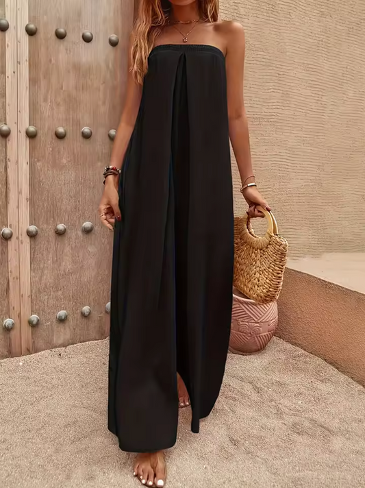 Women's Maxi Dress - Strapless - Loose Fit - Light and Breathable