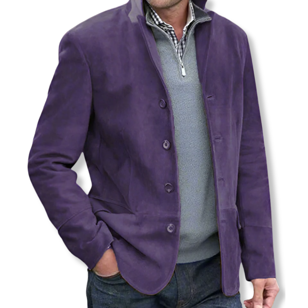 Sebastian Tailored Fit Jacket | Button Front Hip-Length Jacket