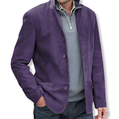 Sebastian Tailored Fit Jacket | Button Front Hip-Length Jacket