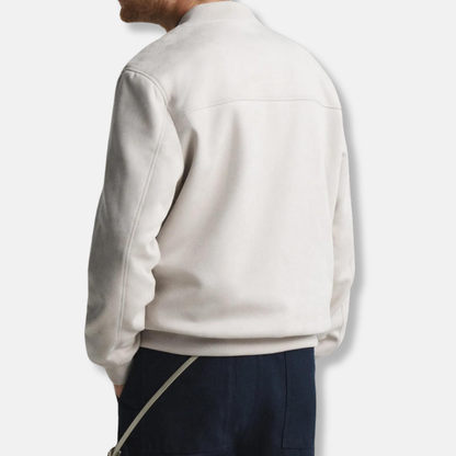 Men's Jacket – Regular Fit – Soft Fabric – Zipper Closure – Ribbed Edges – Casual Look