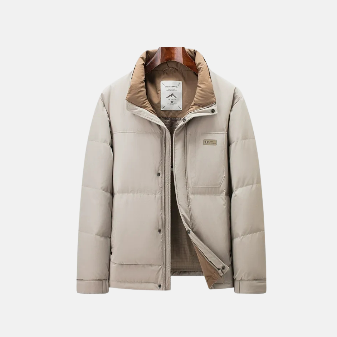 Men’s Jacket - Insulated - Regular Fit - Stand Collar - Full Zip Closure