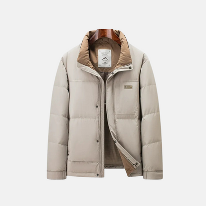 Men’s Jacket - Insulated - Regular Fit - Stand Collar - Full Zip Closure