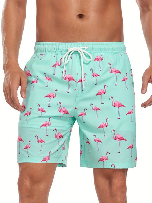 Men's Swim Shorts – Quick-Drying Lightweight Material – Relaxed Fit – Mid-Length
