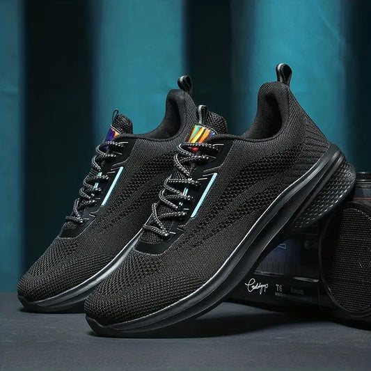 Men's Sneakers – Breathable Mesh – Lightweight Design – Shock-Absorbing Rubber Sole