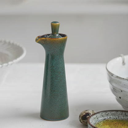 Minimalist Glossy Ceramic Oil Dispenser