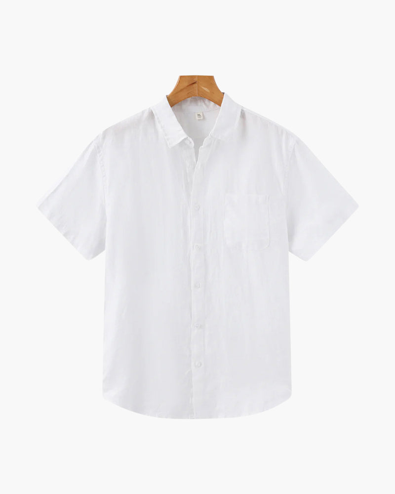 Men's Shirt – Relaxed Fit – Button Closure – Breathable Lightweight Fabric – Chest Pocket