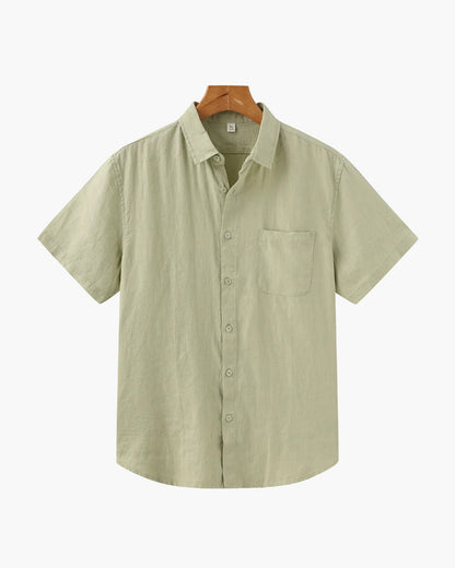Men's Shirt – Relaxed Fit – Button Closure – Breathable Lightweight Fabric – Chest Pocket