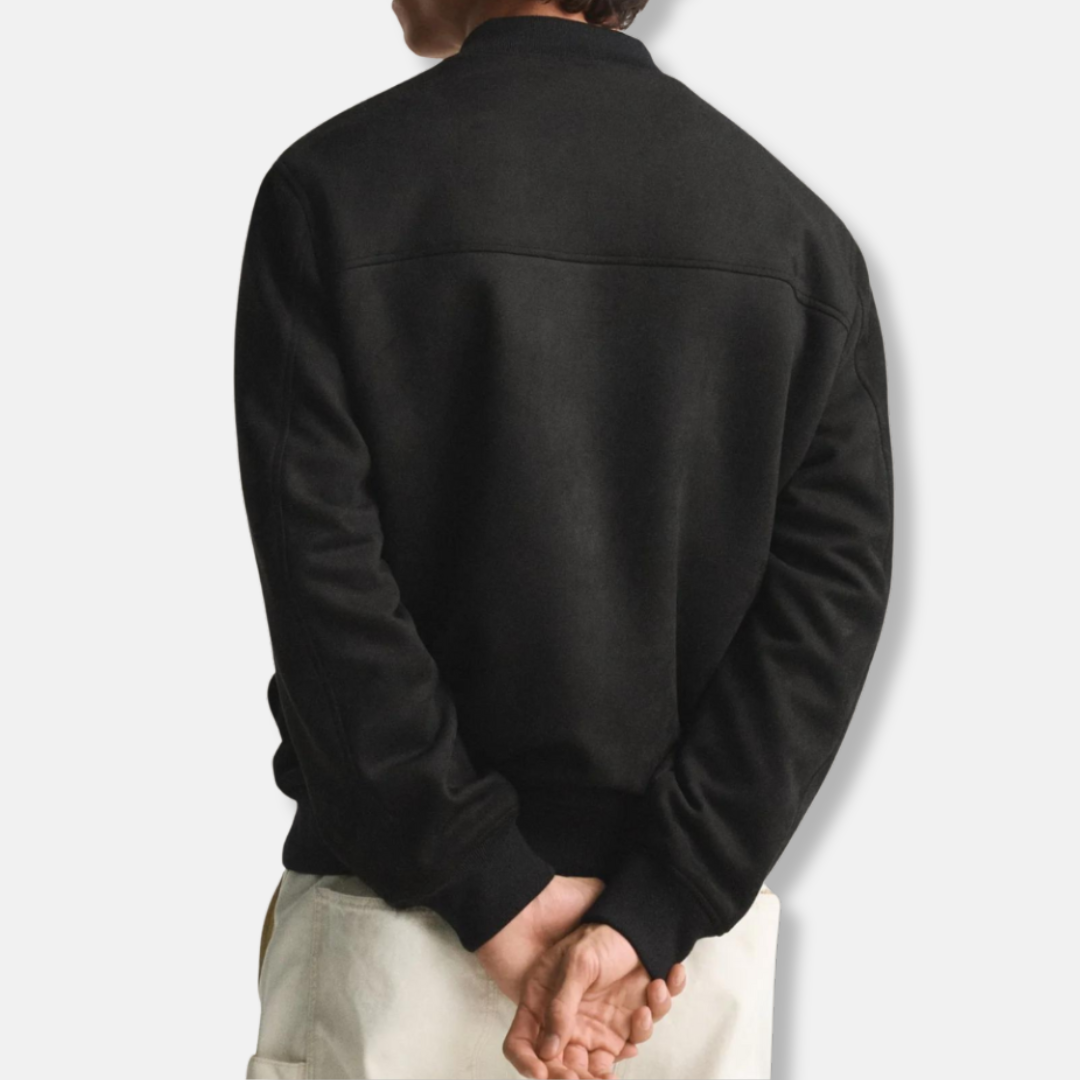 Men's Jacket – Regular Fit – Soft Fabric – Zipper Closure – Ribbed Edges – Casual Look