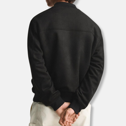 Men's Jacket – Regular Fit – Soft Fabric – Zipper Closure – Ribbed Edges – Casual Look