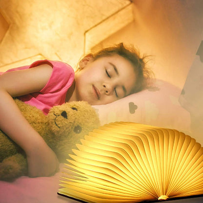 Foldable LED Book Lamp with Rechargeable Design