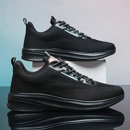 Men's Sneakers – Breathable Mesh – Lightweight Design – Shock-Absorbing Rubber Sole