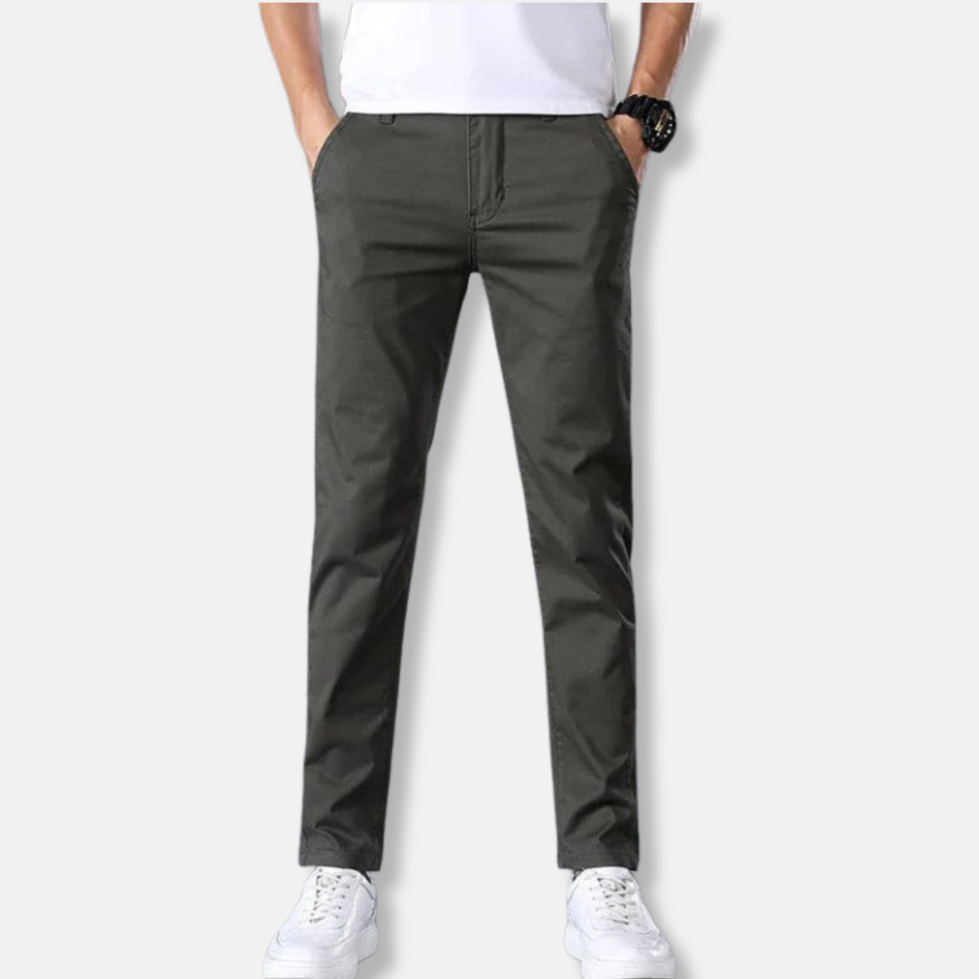 Joshua Slim Fit Chinos | Side Pockets Zip Fly Chinos