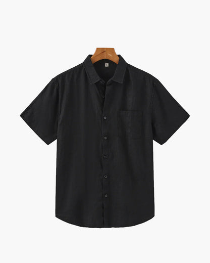 Men's Shirt – Relaxed Fit – Button Closure – Breathable Lightweight Fabric – Chest Pocket