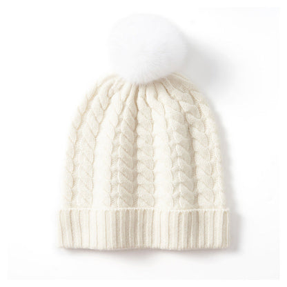 Ella Cable Pom Beanie | Alpine Knit Winter Hat