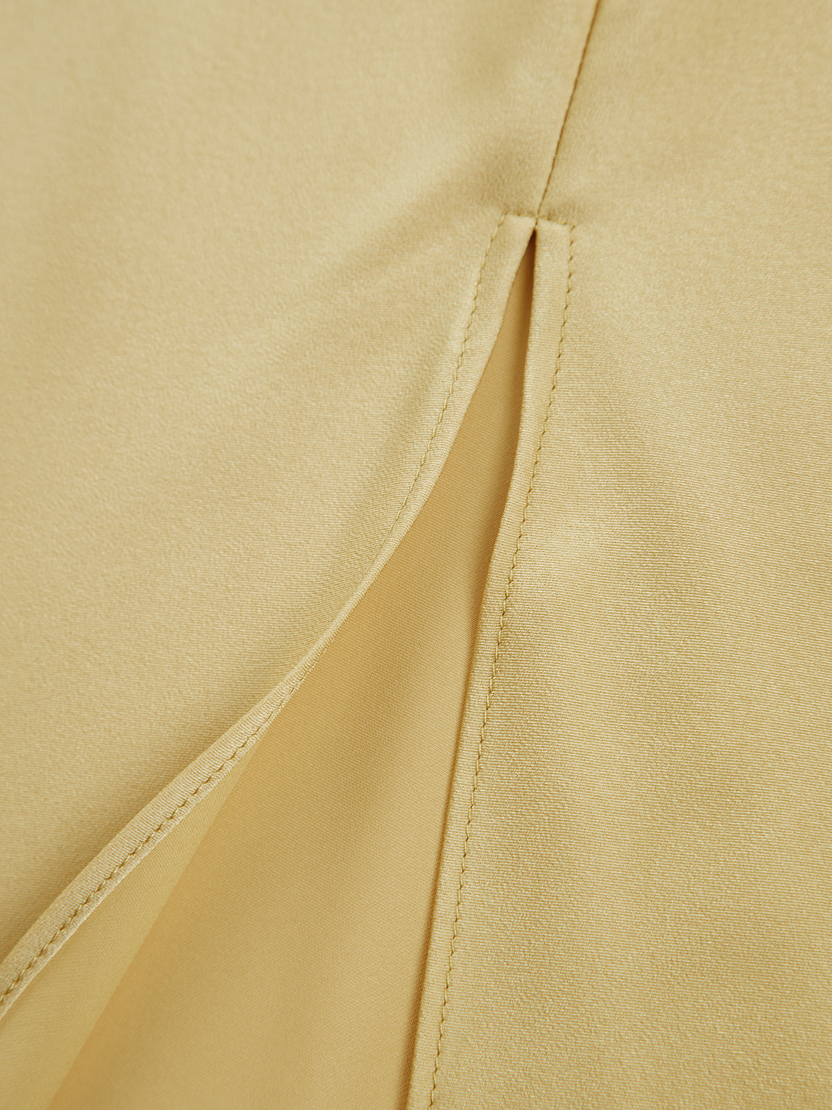 Women's Long Dress - Silk - One-Shoulder - High Slit - Elegant Party Look