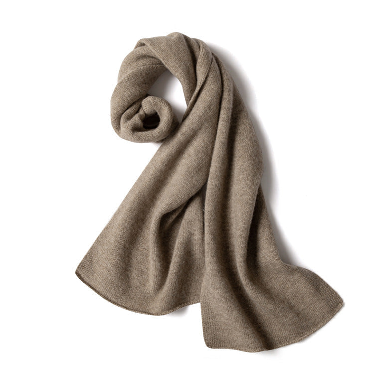 Isla Wool-Blend Soft Knit Scarf | Solid Neck Coverage Scarf