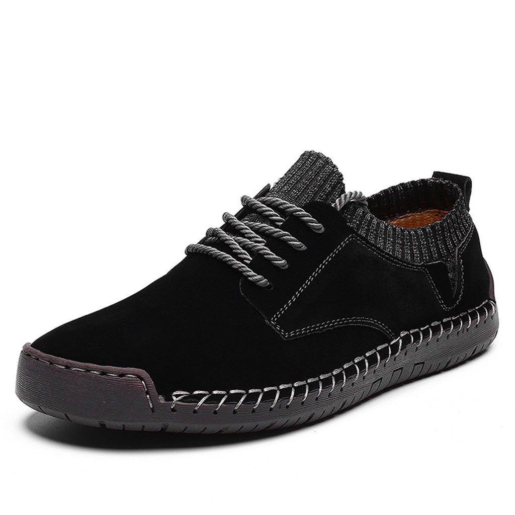 Arthur Standard Fit Sneakers | Lace-Up Moc-Toe Stitching Sneakers