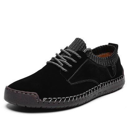 Arthur Standard Fit Sneakers | Lace-Up Moc-Toe Stitching Sneakers
