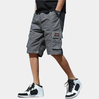Men's Shorts Cargo – Relaxed Fit – Knee-Length – Breathable Fabric – Multi-Pockets