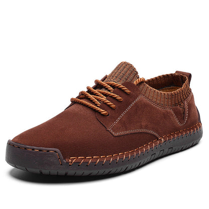 Arthur Standard Fit Sneakers | Lace-Up Moc-Toe Stitching Sneakers