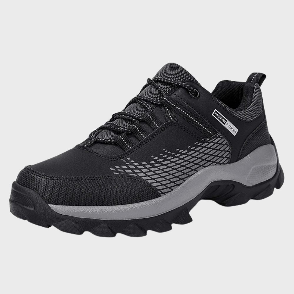 Men's Hiking Shoes - Breathable Mesh - Shock-Absorbing Sole - Non-Slip and Durable