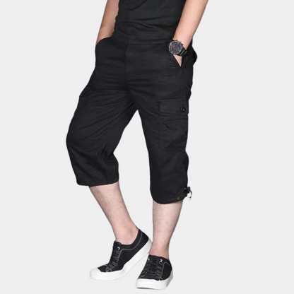 Men's Trousers – Cargo Style – Relaxed Fit – 3/4 Length – Breathable Design
