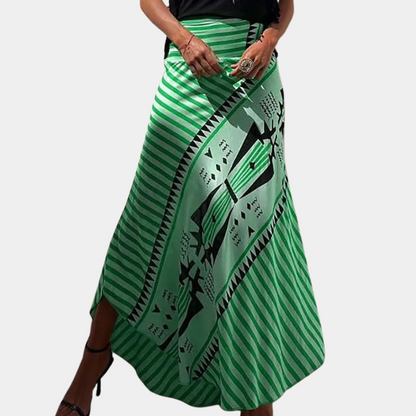 Women's Maxi Skirt - Bohemian Style - Asymmetric Cut - Light and Airy Fit