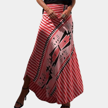Women's Maxi Skirt - Bohemian Style - Asymmetric Cut - Light and Airy Fit
