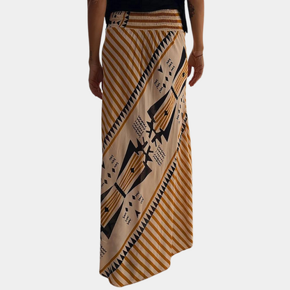 Women's Maxi Skirt - Bohemian Style - Asymmetric Cut - Light and Airy Fit