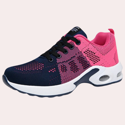 Women's Sneakers - Breathable Mesh - Shock Absorbing Sole - Non-Slip Comfort