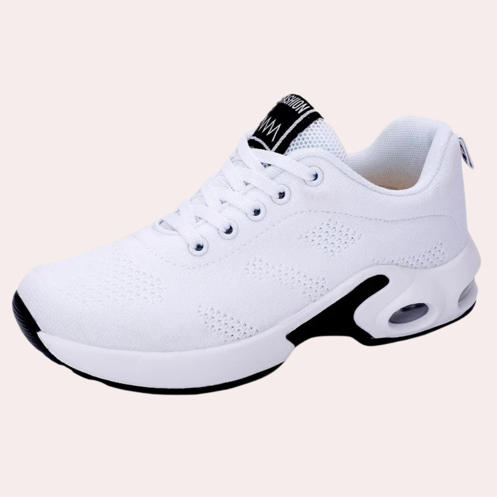 Women's Sneakers - Breathable Mesh - Shock Absorbing Sole - Non-Slip Comfort